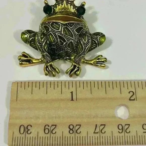 Prince Frog Brooch/Pin - Picture 2 of 2